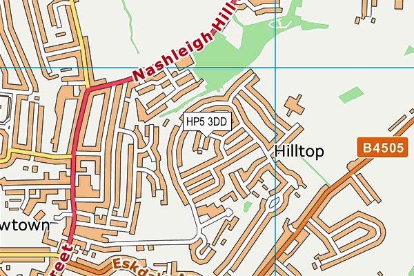 HP5 3DD map - OS VectorMap District (Ordnance Survey)