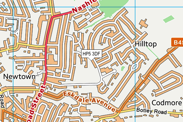 HP5 3DF map - OS VectorMap District (Ordnance Survey)