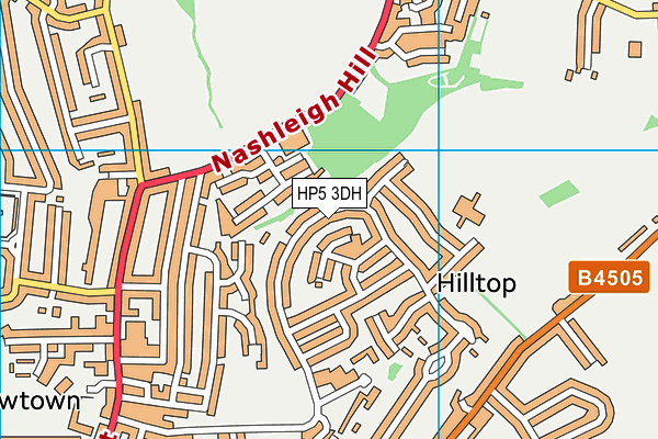 HP5 3DH map - OS VectorMap District (Ordnance Survey)