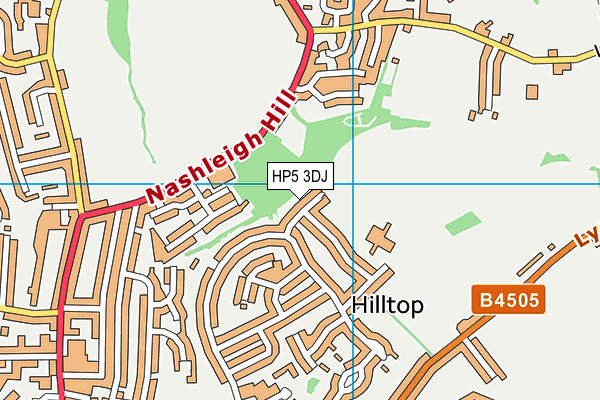 HP5 3DJ map - OS VectorMap District (Ordnance Survey)