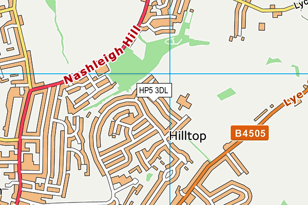HP5 3DL map - OS VectorMap District (Ordnance Survey)