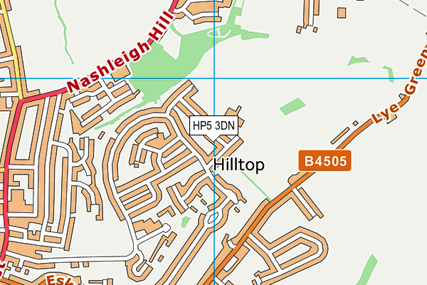 HP5 3DN map - OS VectorMap District (Ordnance Survey)