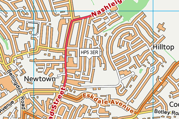HP5 3ER map - OS VectorMap District (Ordnance Survey)