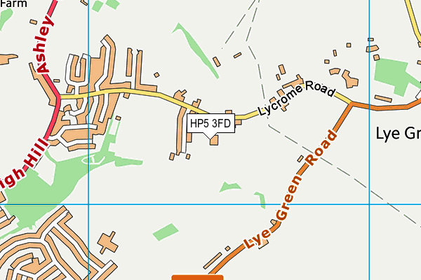 HP5 3FD map - OS VectorMap District (Ordnance Survey)