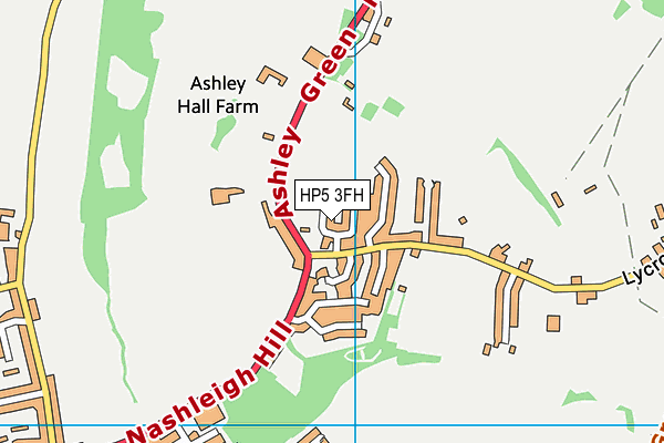 Chesham Athletic Fc (The Grange) map (HP5 3FH) - OS VectorMap District (Ordnance Survey)