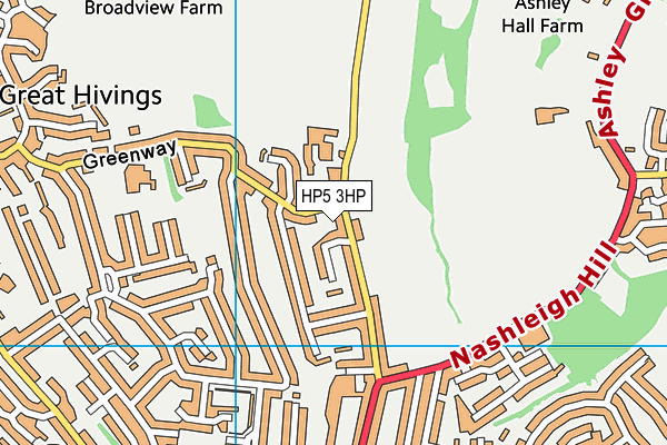 HP5 3HP map - OS VectorMap District (Ordnance Survey)