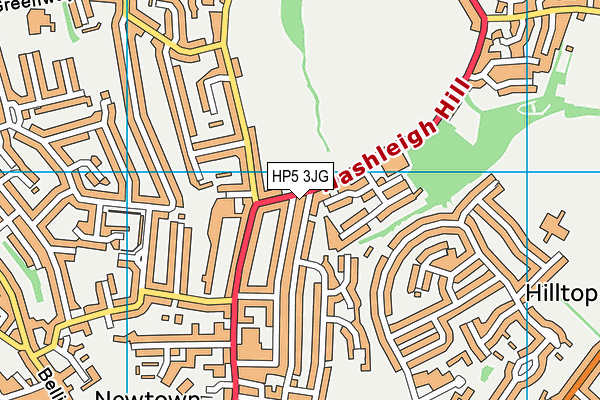HP5 3JG map - OS VectorMap District (Ordnance Survey)