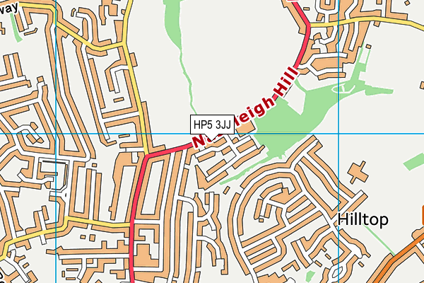 HP5 3JJ map - OS VectorMap District (Ordnance Survey)