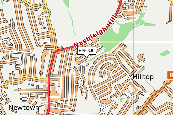 HP5 3JL map - OS VectorMap District (Ordnance Survey)