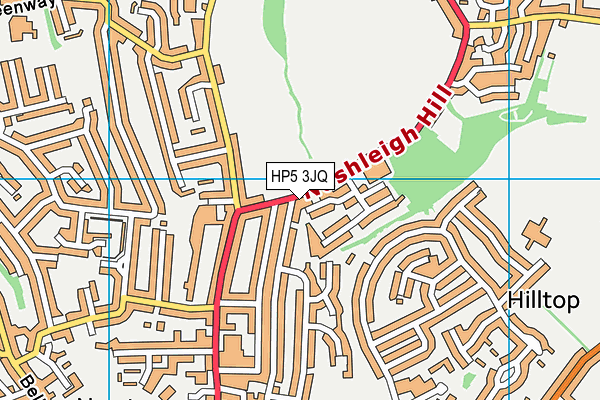 HP5 3JQ map - OS VectorMap District (Ordnance Survey)
