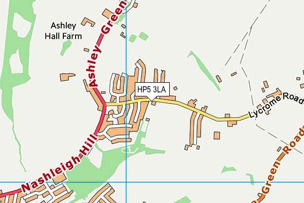 Amersham & Wycombe College (Chesham Campus) (Closed) map (HP5 3LA) - OS VectorMap District (Ordnance Survey)