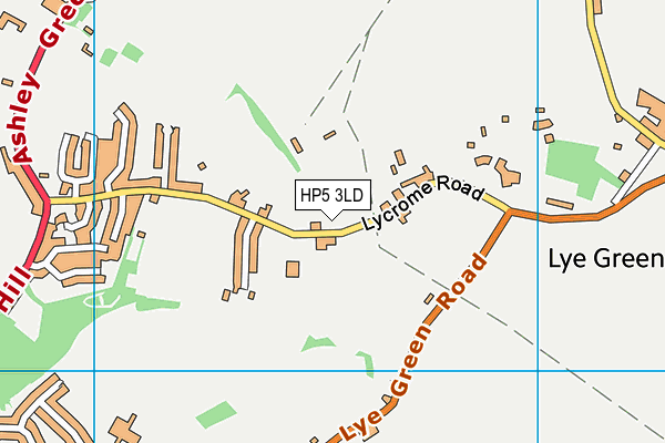 HP5 3LD map - OS VectorMap District (Ordnance Survey)