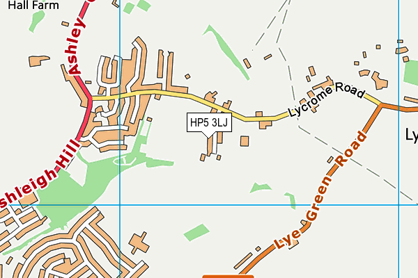 HP5 3LJ map - OS VectorMap District (Ordnance Survey)