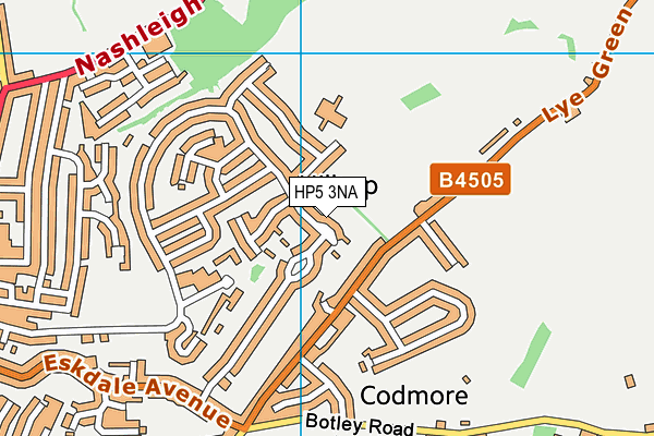HP5 3NA map - OS VectorMap District (Ordnance Survey)