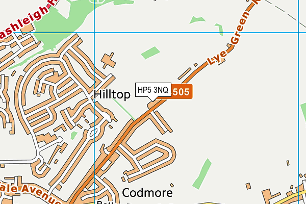 HP5 3NQ map - OS VectorMap District (Ordnance Survey)