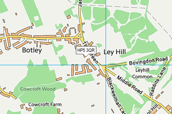 HP5 3QR map - OS VectorMap District (Ordnance Survey)