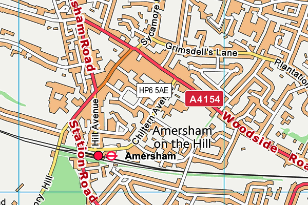 HP6 5AE map - OS VectorMap District (Ordnance Survey)