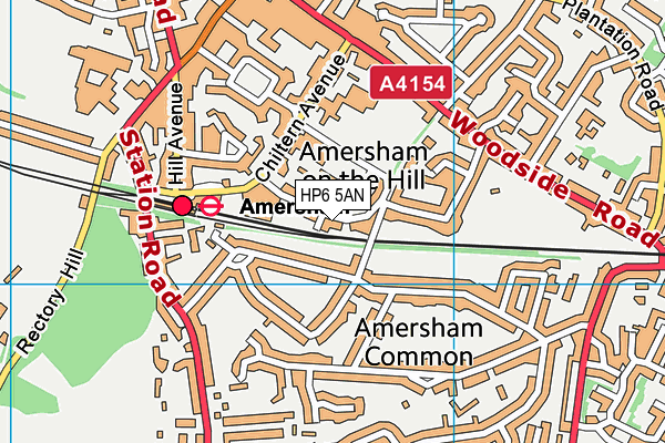 HP6 5AN map - OS VectorMap District (Ordnance Survey)