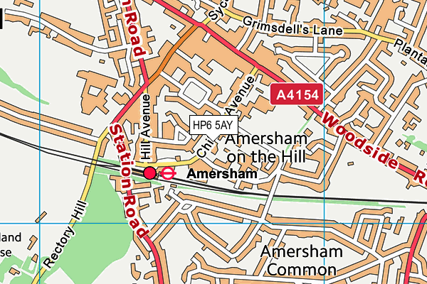 HP6 5AY map - OS VectorMap District (Ordnance Survey)