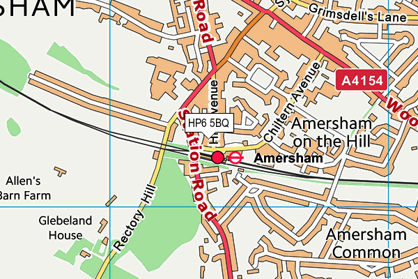 HP6 5BQ map - OS VectorMap District (Ordnance Survey)