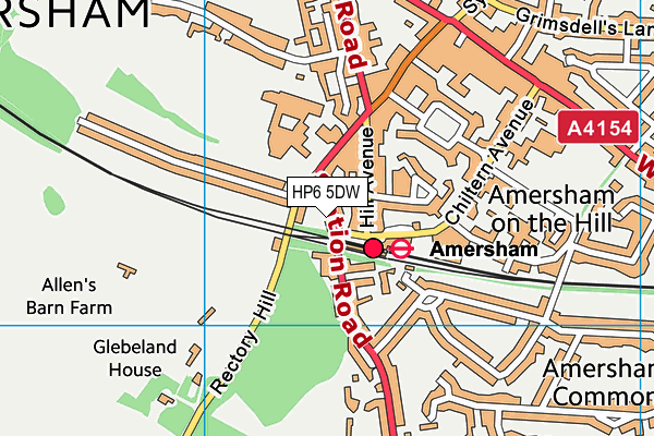 Map of AMERSHAM COURT (COMMERCIAL) LIMITED at district scale