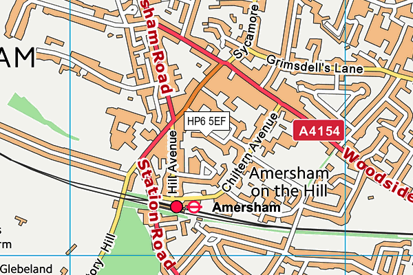 HP6 5EF map - OS VectorMap District (Ordnance Survey)