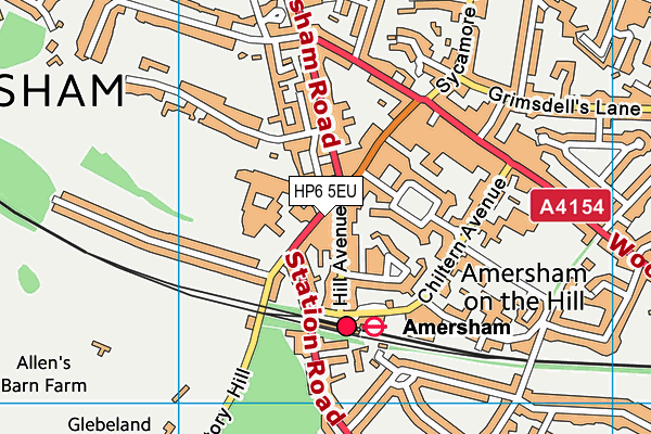 HP6 5EU map - OS VectorMap District (Ordnance Survey)