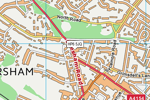 HP6 5JQ map - OS VectorMap District (Ordnance Survey)