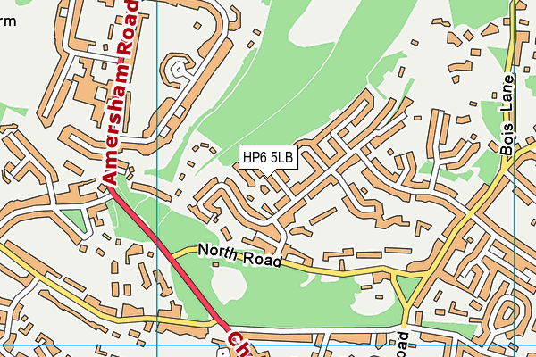 HP6 5LB map - OS VectorMap District (Ordnance Survey)