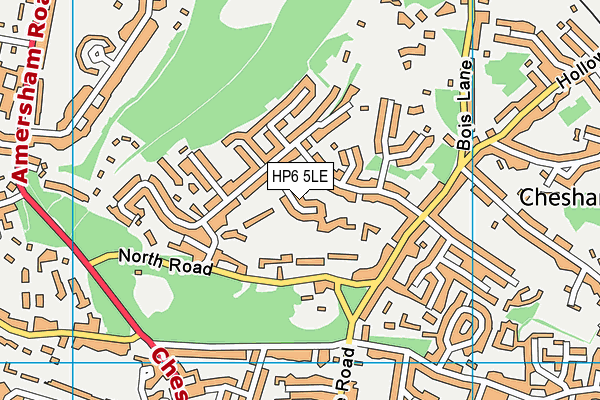 HP6 5LE map - OS VectorMap District (Ordnance Survey)