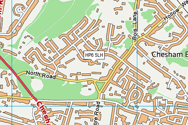 HP6 5LH map - OS VectorMap District (Ordnance Survey)