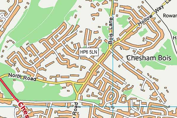 HP6 5LN map - OS VectorMap District (Ordnance Survey)