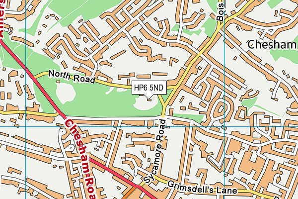 HP6 5ND map - OS VectorMap District (Ordnance Survey)