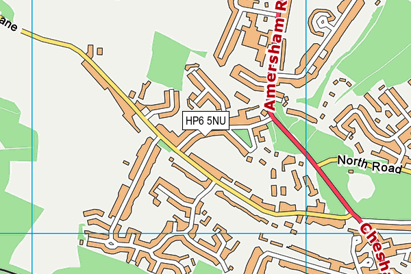 HP6 5NU map - OS VectorMap District (Ordnance Survey)