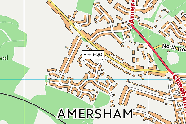 Chesham Bois Lawn Tennis And Squash Club map (HP6 5QQ) - OS VectorMap District (Ordnance Survey)