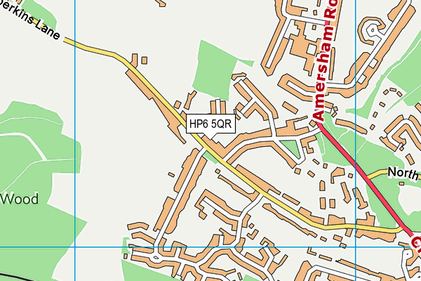 HP6 5QR map - OS VectorMap District (Ordnance Survey)