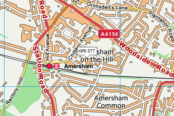 HP6 5TT map - OS VectorMap District (Ordnance Survey)