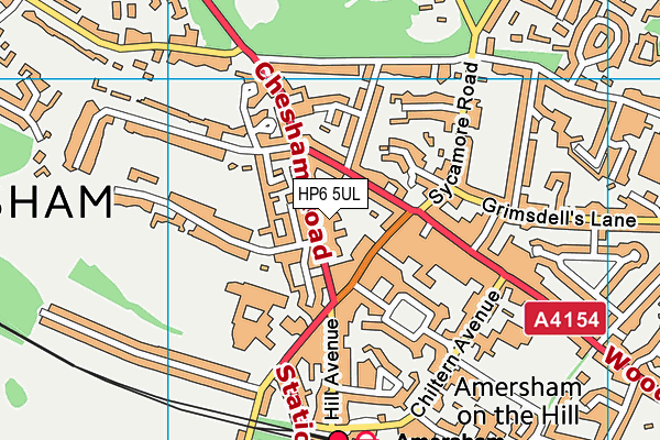 HP6 5UL map - OS VectorMap District (Ordnance Survey)