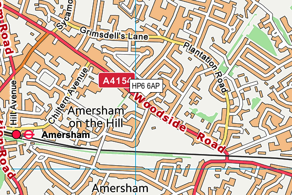 HP6 6AP map - OS VectorMap District (Ordnance Survey)