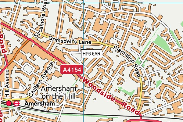 HP6 6AR map - OS VectorMap District (Ordnance Survey)