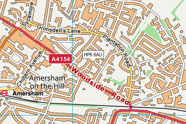 HP6 6AU map - OS VectorMap District (Ordnance Survey)