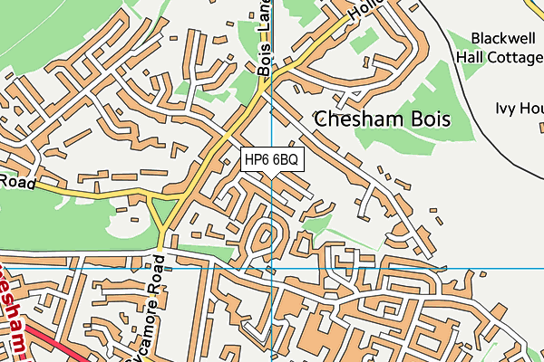 HP6 6BQ map - OS VectorMap District (Ordnance Survey)