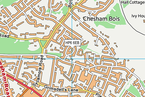 HP6 6EB map - OS VectorMap District (Ordnance Survey)