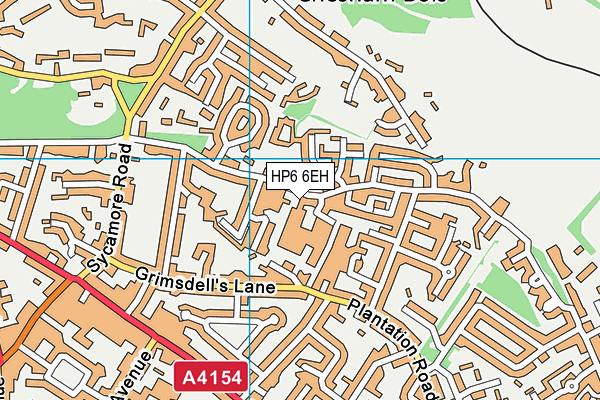 HP6 6EH map - OS VectorMap District (Ordnance Survey)