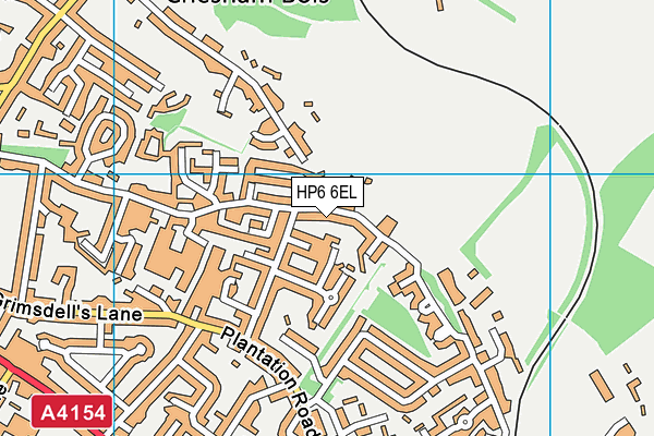 HP6 6EL map - OS VectorMap District (Ordnance Survey)