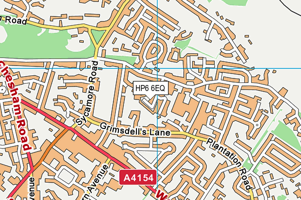 HP6 6EQ map - OS VectorMap District (Ordnance Survey)