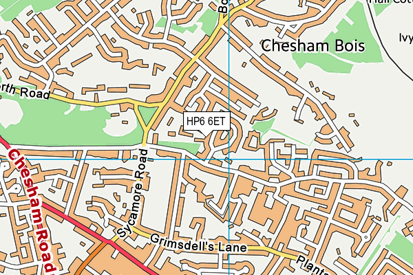 HP6 6ET map - OS VectorMap District (Ordnance Survey)