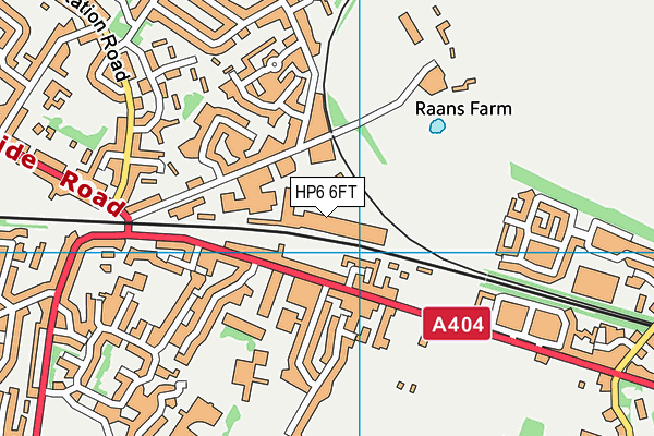 HP6 6FT map - OS VectorMap District (Ordnance Survey)
