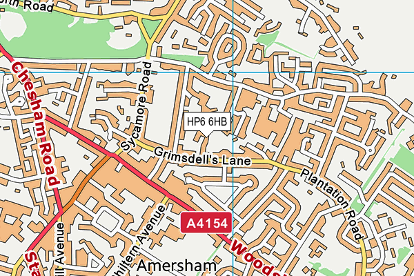 HP6 6HB map - OS VectorMap District (Ordnance Survey)