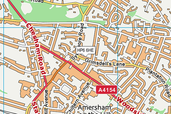 HP6 6HE map - OS VectorMap District (Ordnance Survey)